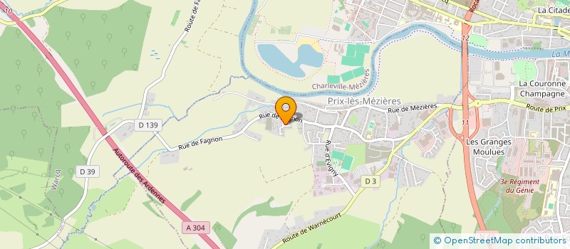 localisation de l'entreprise MONSIEUR CLEMENT ROBIN  PRIX-LES-MEZIERES