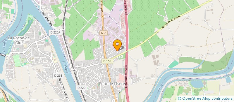 localisation de l'entreprise MONSIEUR CLEMENT ROCHEREUIL  PONT-DE-L'ISERE