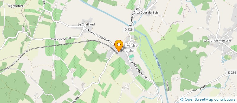 localisation de l'entreprise MONSIEUR CLEMENT RONTEAU  SAINT-ANDRE-DE-LIDON