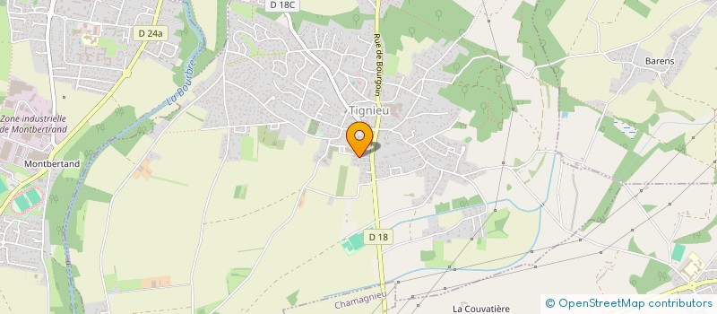 localisation de l'entreprise MONSIEUR CLEMENT ROUANET  TIGNIEU-JAMEYZIEU