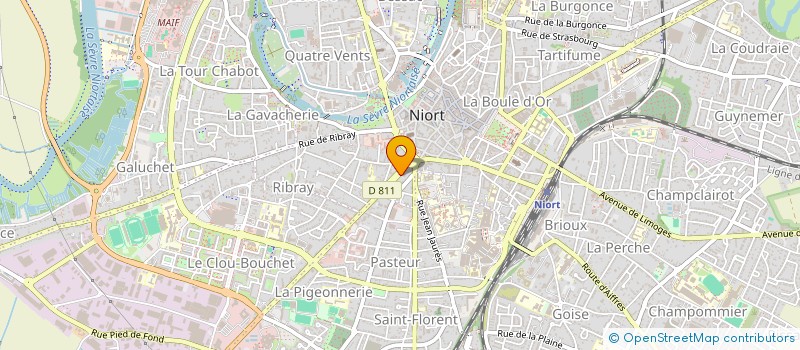 localisation de l'entreprise MONSIEUR CLEMENT ROUBEYROTTE  NIORT