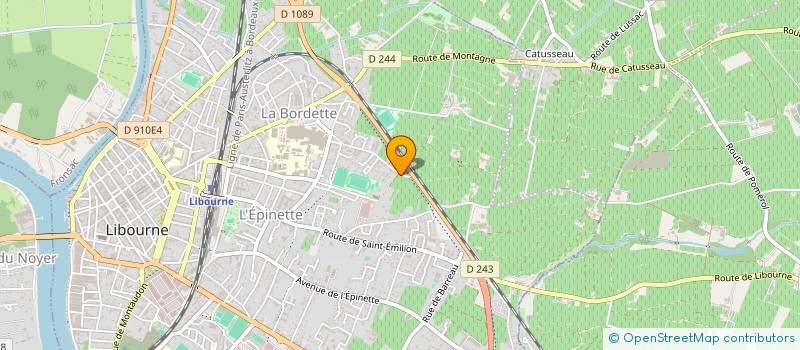 localisation de l'entreprise MONSIEUR CLEMENT ROUGIER  LIBOURNE