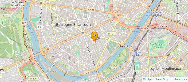 localisation de l'entreprise MONSIEUR CLEMENT ROUQUET à BOULOGNE-BILLANCOURT