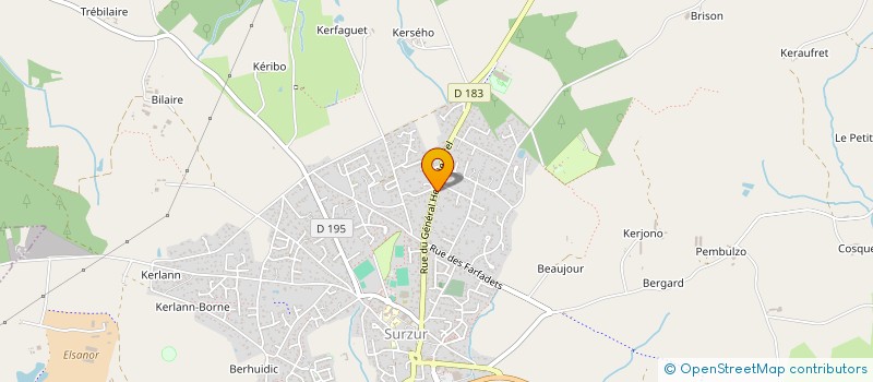 localisation de l'entreprise MONSIEUR CLEMENT ROUSSEAU  SURZUR