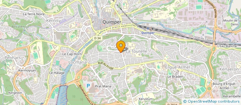 localisation de l'entreprise MONSIEUR CLEMENT ROUSSEAU  QUIMPER