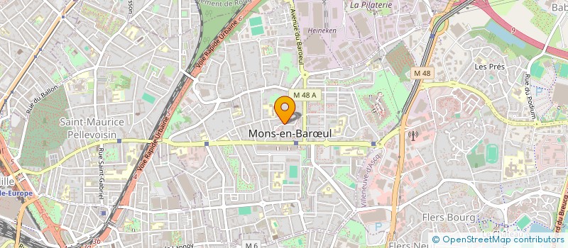 localisation de l'entreprise MONSIEUR CLEMENT ROUX à MONS-EN-BARŒUL