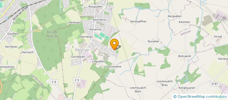 localisation de l'entreprise MONSIEUR CLEMENT ROUX  PENCRAN