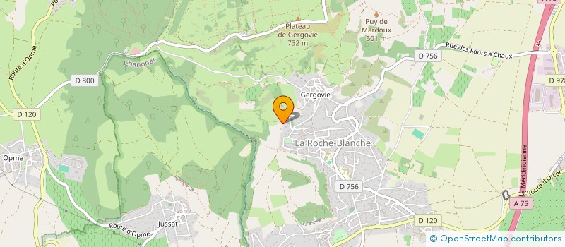 localisation de l'entreprise MONSIEUR CLEMENT RUFFIE  LA ROCHE-BLANCHE