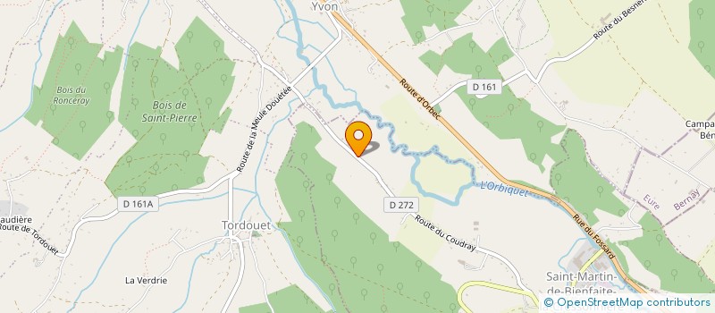 localisation de l'entreprise MONSIEUR CLEMENT RUFFRAY  SAINT-MARTIN-DE-BIENFAITE-LA-CRESSONNIERE