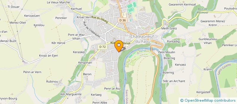 localisation de l'entreprise MONSIEUR CLEMENT SAENZ  CHATEAUNEUF-DU-FAOU