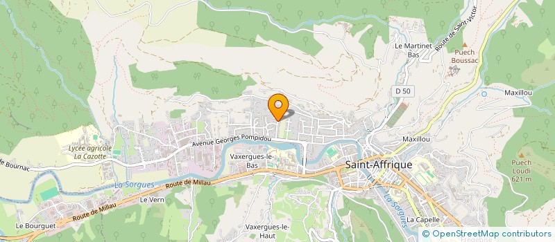 localisation de l'entreprise MONSIEUR CLEMENT SAINZ  SAINT-AFFRIQUE