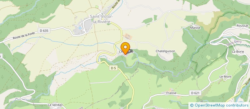 localisation de l'entreprise MONSIEUR CLEMENT SALAGNAC  SAINT-VICTOR-LA-RIVIERE