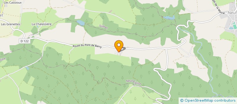 localisation de l'entreprise MONSIEUR CLEMENT SAUGNIER  NEUF-EGLISE