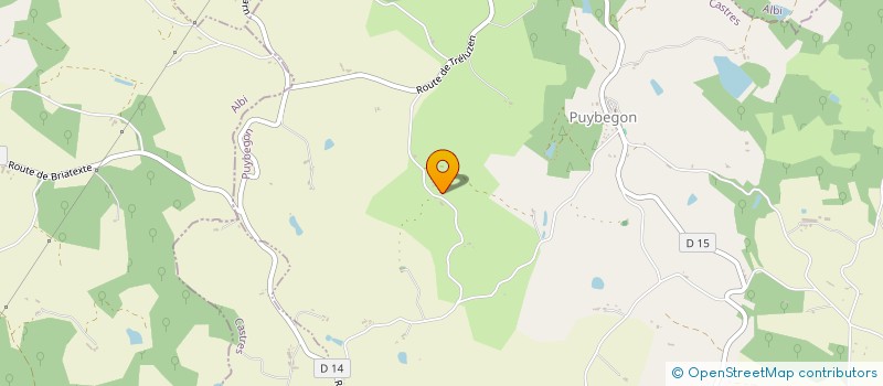 localisation de l'entreprise MONSIEUR CLEMENT SAUVAGET  PUYBEGON