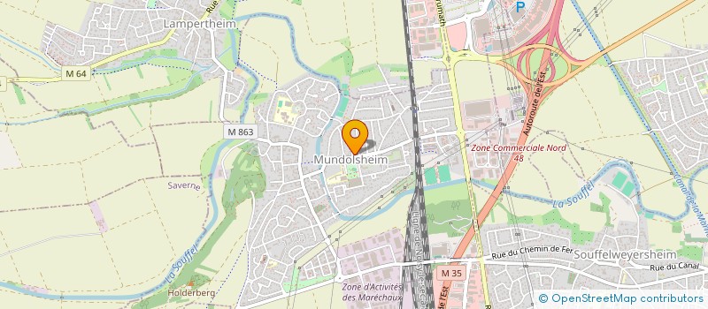 localisation de l'entreprise MONSIEUR CLEMENT SCHUELLER  MUNDOLSHEIM