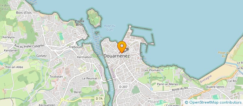 localisation de l'entreprise MONSIEUR CLEMENT SCOARNEC à DOUARNENEZ
