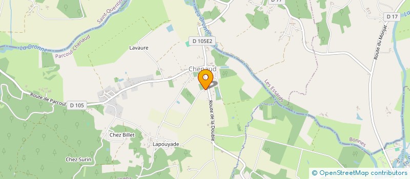 localisation de l'entreprise MONSIEUR CLEMENT SEGUY  PARCOUL-CHENAUD