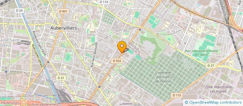 localisation de l'entreprise MONSIEUR CLEMENT SENIQUETTE  AUBERVILLIERS