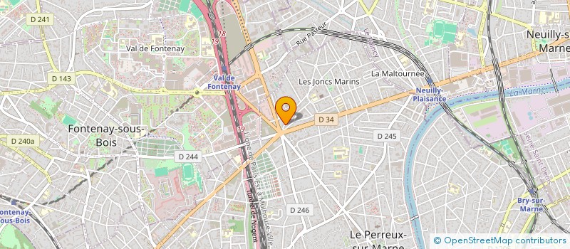 localisation de l'entreprise MONSIEUR CLEMENT SISSIA  LE PERREUX-SUR-MARNE