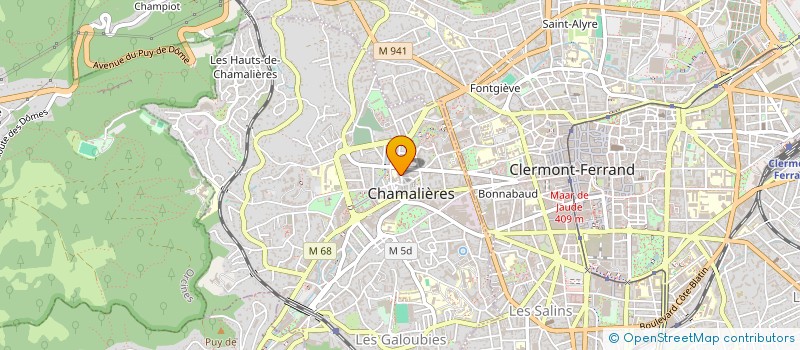 localisation de l'entreprise MONSIEUR CLEMENT STECLIN  CHAMALIERES