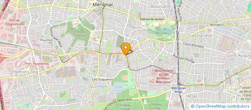 localisation de l'entreprise MONSIEUR CLEMENT STRACK  MERIGNAC