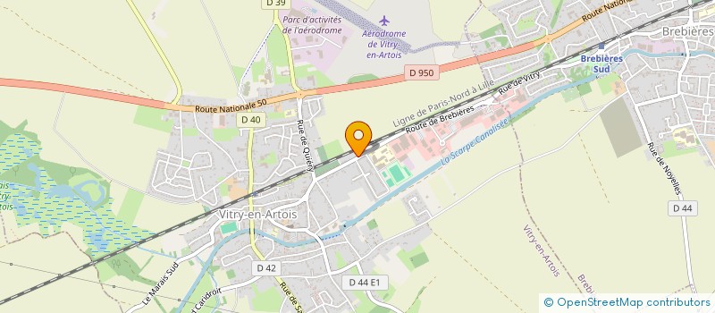 localisation de l'entreprise MONSIEUR CLEMENT TAILLIEZ  VITRY-EN-ARTOIS