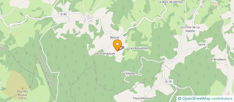 localisation de l'entreprise MONSIEUR CLEMENT TALAVERA à SAINT-YRIEIX-LA-MONTAGNE