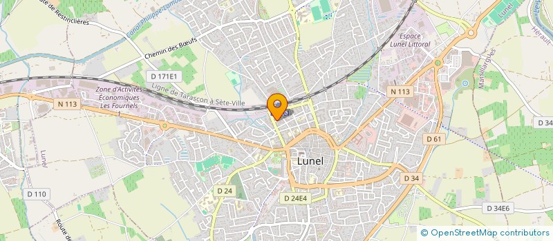 localisation de l'entreprise MONSIEUR CLEMENT TESTU  LUNEL