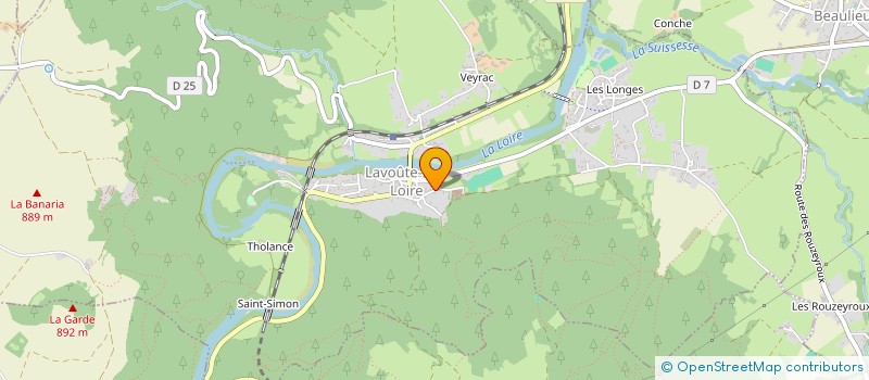 localisation de l'entreprise MONSIEUR CLEMENT TESTUD  LAVOUTE-SUR-LOIRE