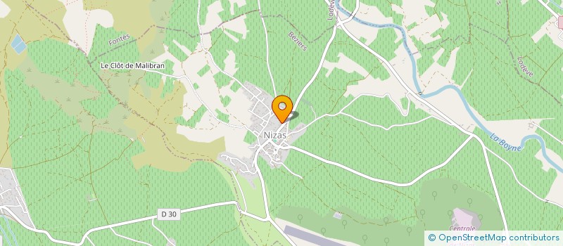 localisation de l'entreprise MONSIEUR CLEMENT THALIC  NIZAS