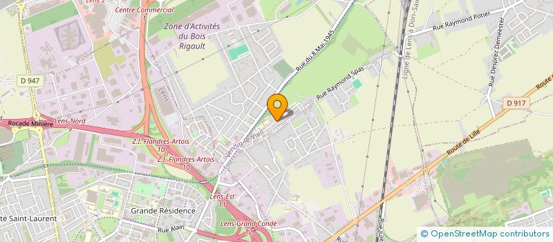 localisation de l'entreprise MONSIEUR CLEMENT THEISEN  VENDIN-LE-VIEIL