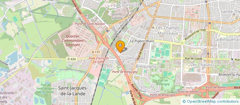 localisation de l'entreprise MONSIEUR CLEMENT THEVENOUX  ST JACQUES DE LA LANDE