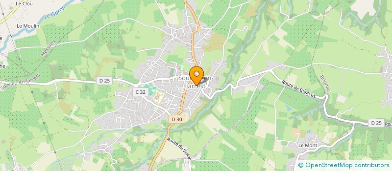 localisation de l'entreprise MONSIEUR CLEMENT THIEBAULT  SOUCIEU-EN-JARREST