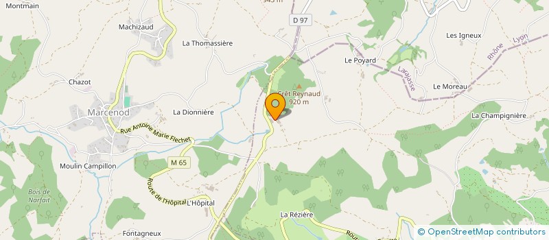 localisation de l'entreprise MONSIEUR CLEMENT THIZY à SAINT-ROMAIN-EN-JAREZ