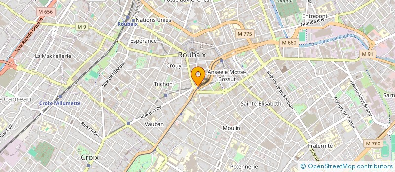 localisation de l'entreprise MONSIEUR CLEMENT THOREZ  ROUBAIX