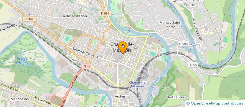 localisation de l'entreprise MONSIEUR CLEMENT TISSIERE  CHARLEVILLE-MEZIERES