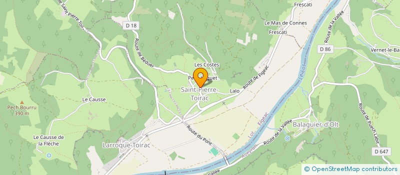 localisation de l'entreprise MONSIEUR CLEMENT TOURILLE  SAINT-PIERRE-TOIRAC