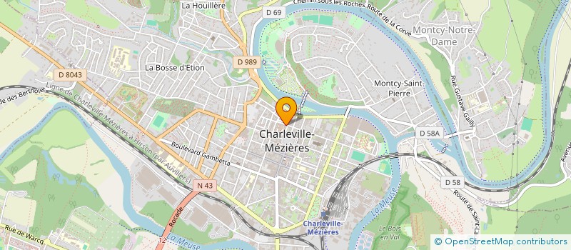 localisation de l'entreprise MONSIEUR CLEMENT TOUSSAINT à CHARLEVILLE-MEZIERES