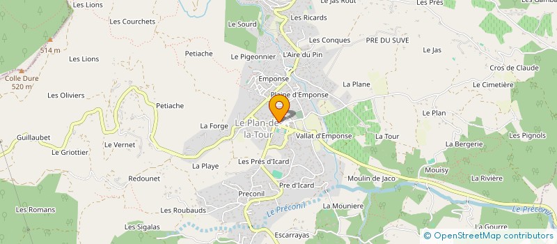 localisation de l'entreprise MONSIEUR CLEMENT VACHER  LE PLAN-DE-LA-TOUR