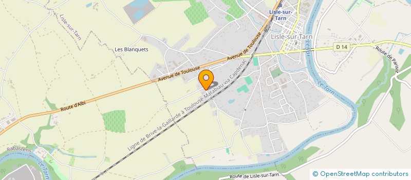 localisation de l'entreprise MONSIEUR CLEMENT VALAX  LISLE-SUR-TARN