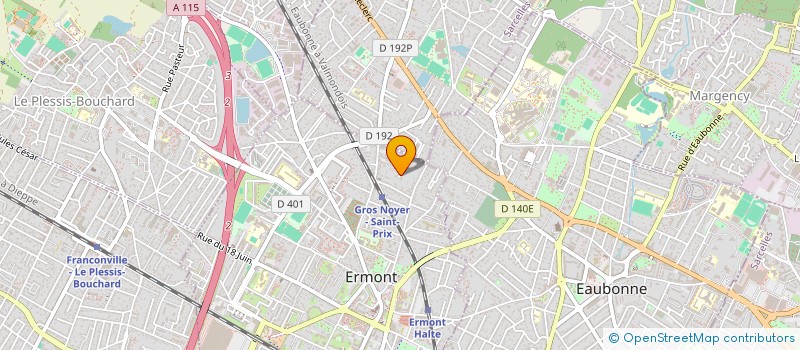 localisation de l'entreprise MONSIEUR CLEMENT VANNIER à ERMONT