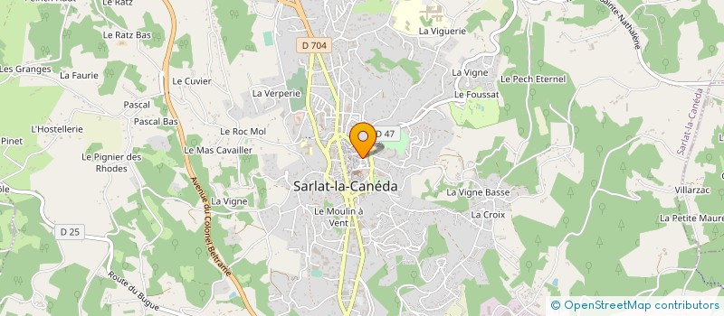 localisation de l'entreprise MONSIEUR CLEMENT VAUCHEL à SARLAT-LA-CANEDA