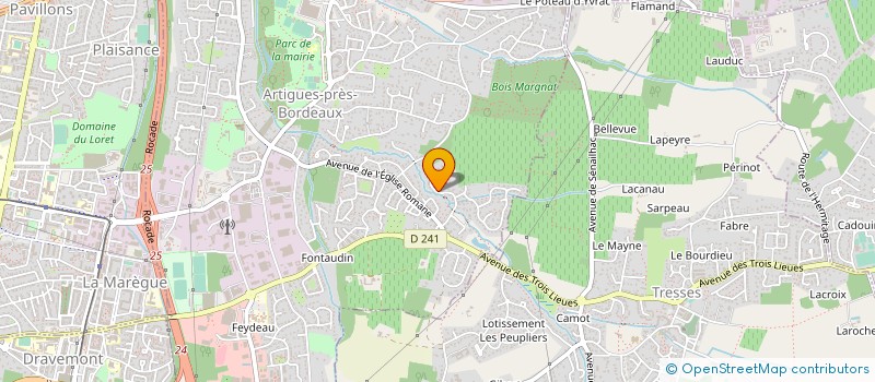 localisation de l'entreprise MONSIEUR CLEMENT VERDON  ARTIGUES-PRES-BORDEAUX