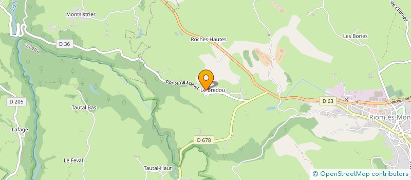 localisation de l'entreprise MONSIEUR CLEMENT VEREME à RIOM-ES-MONTAGNES