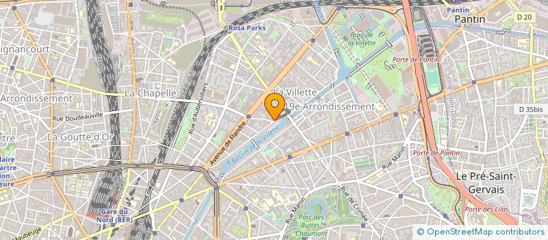 localisation de l'entreprise MONSIEUR CLEMENT VIDAMANT  PANTIN