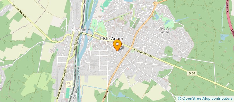 localisation de l'entreprise MONSIEUR CLEMENT VUE  L'ISLE-ADAM