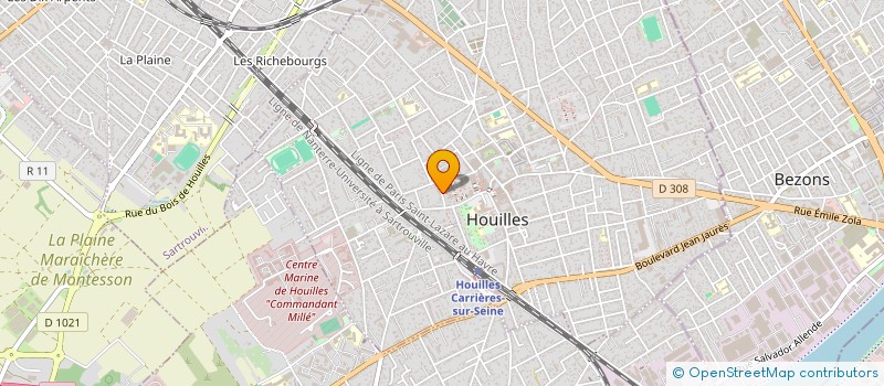 localisation de l'entreprise MONSIEUR CLEMENT VURPILLOT  HOUILLES