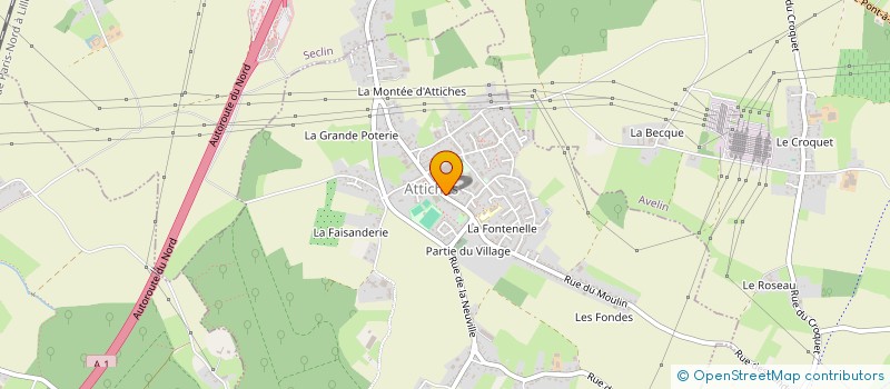 localisation de l'entreprise MONSIEUR CLEMENT VUYLSTEKER à ATTICHES