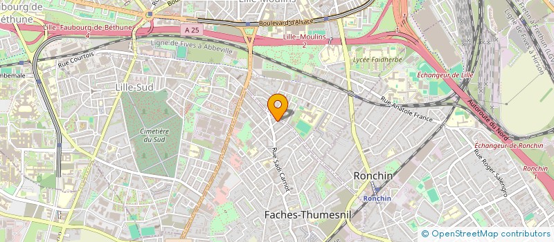 localisation de l'entreprise MONSIEUR CLEMENT WATTEBLED  FACHES-THUMESNIL