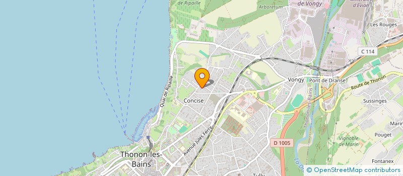 localisation de l'entreprise MONSIEUR CLEMENT XAVIER à THONON-LES-BAINS